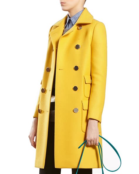 gucci wool cashmere women's jacket yello wlining|gucci wool jacket women.